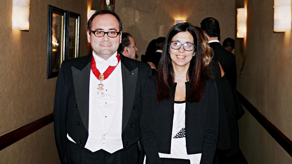 Consul Bragagni and his wife Alessandra Romeo